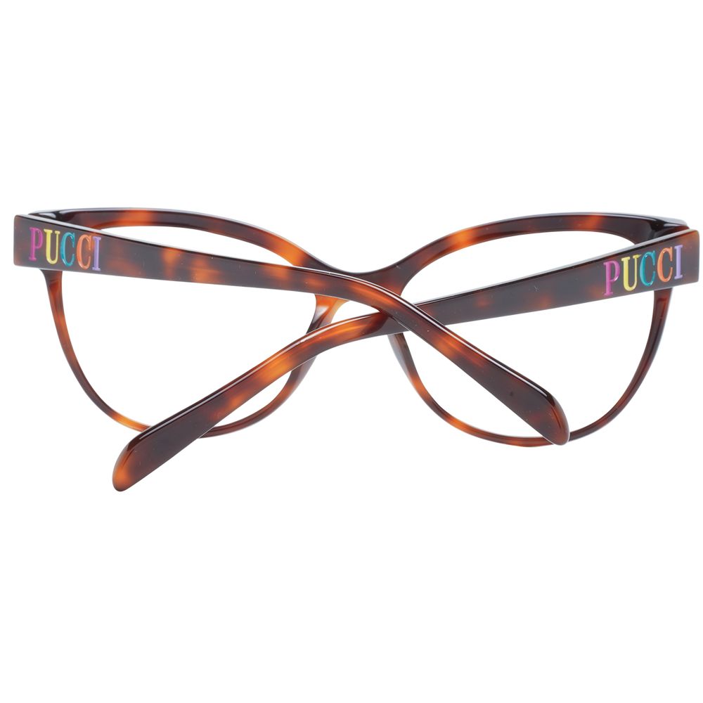 Brown Women Glasses Frame Emilio Pucci