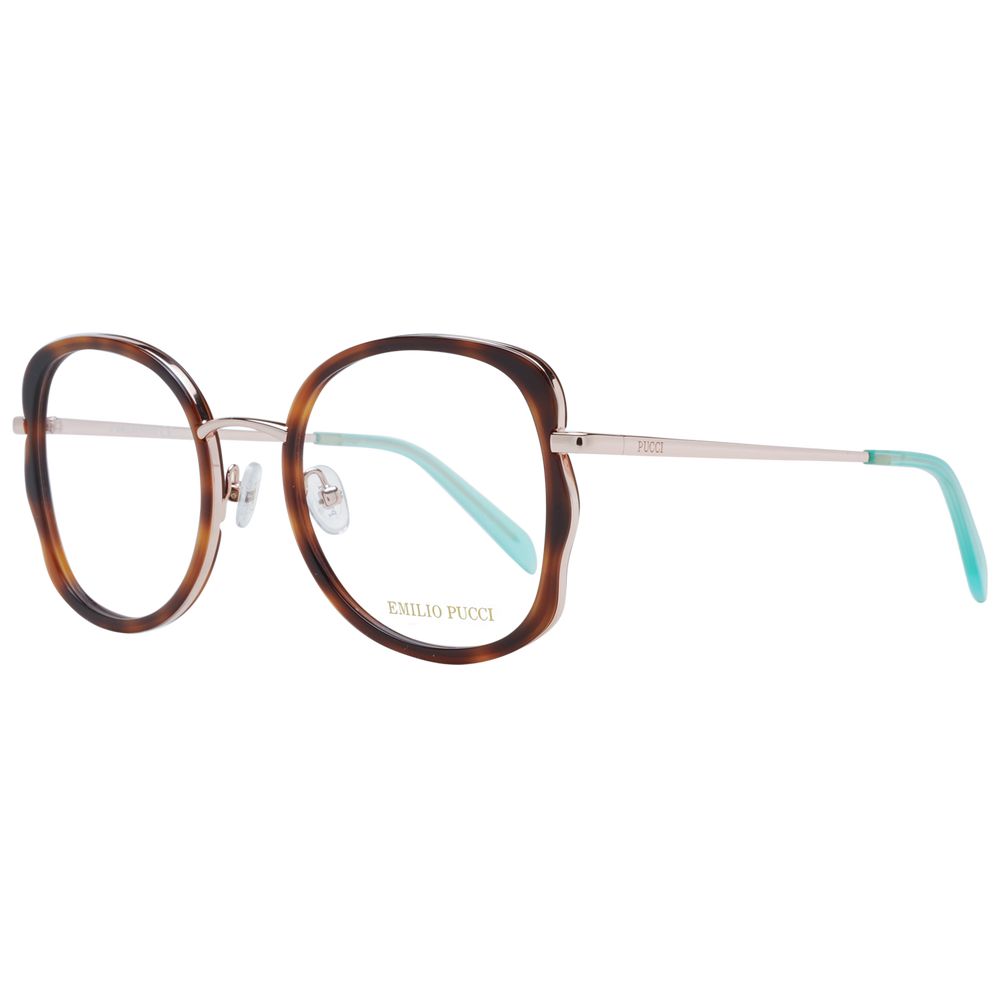Brown Women Glasses Frame Emilio Pucci