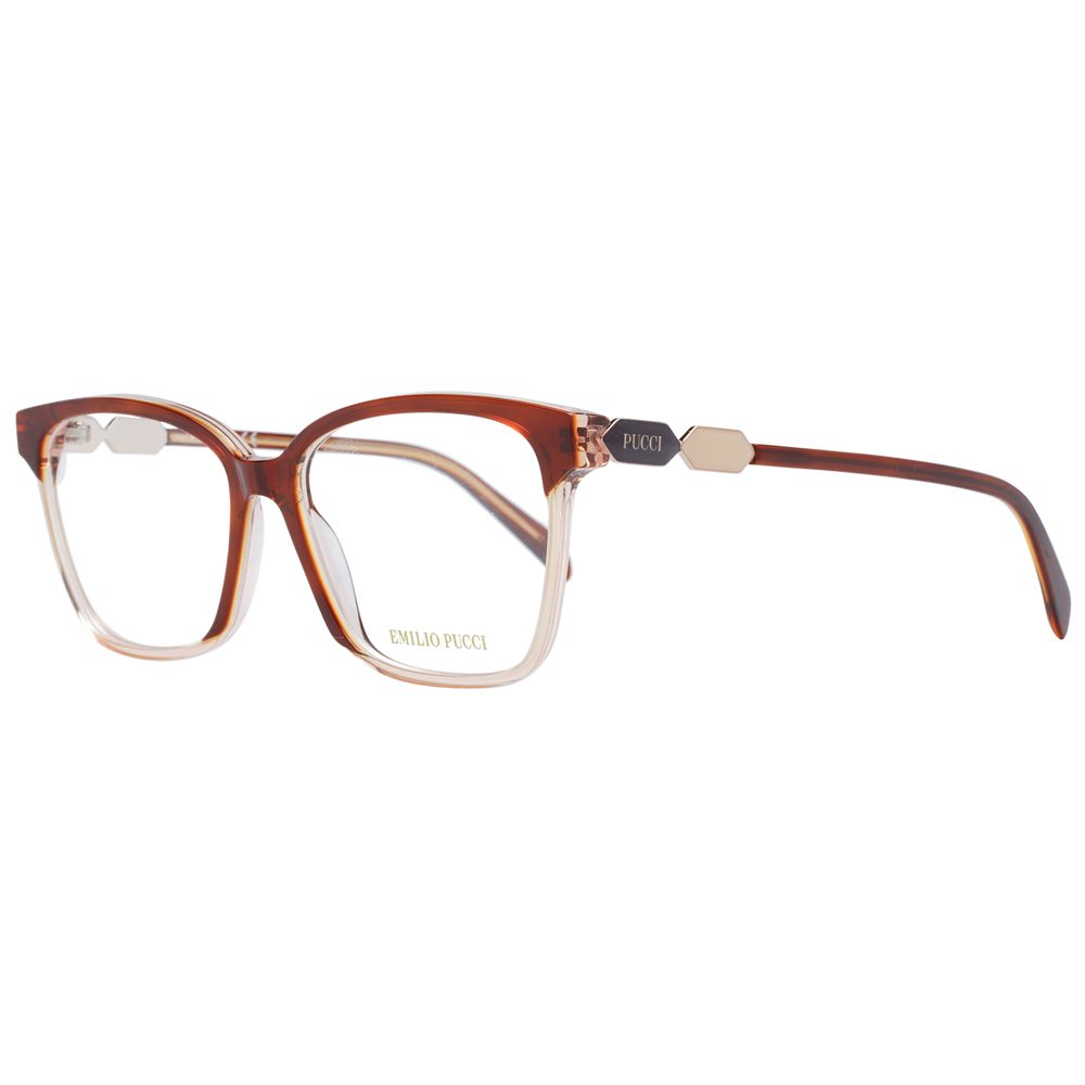 Brown Women Glasses Frame Emilio Pucci