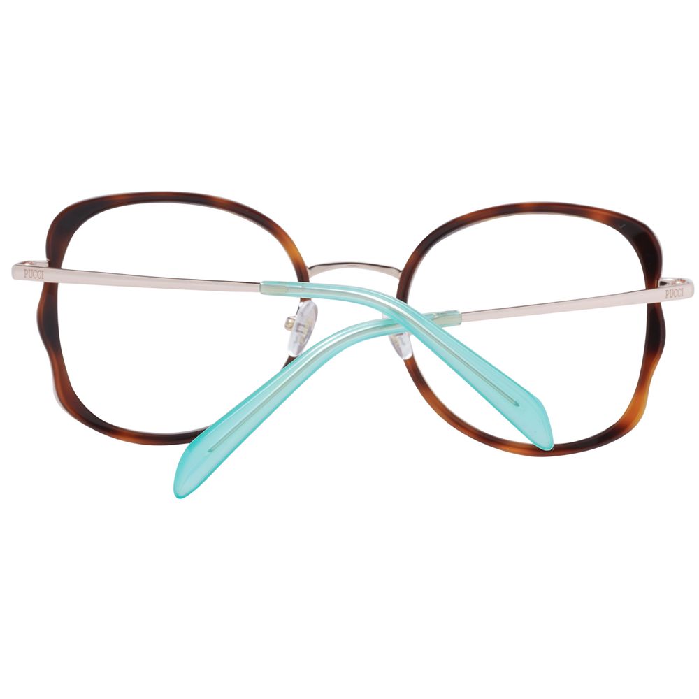 Brown Women Glasses Frame Emilio Pucci
