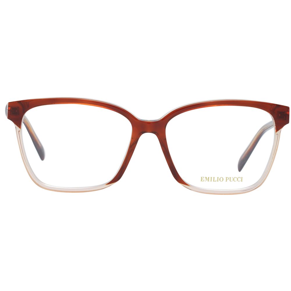 Brown Women Glasses Frame Emilio Pucci