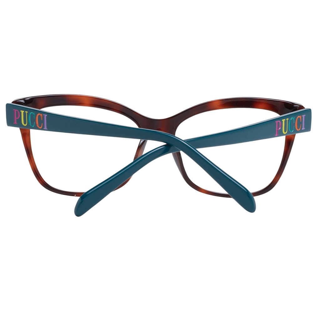 Brown Women Glasses Frame Emilio Pucci