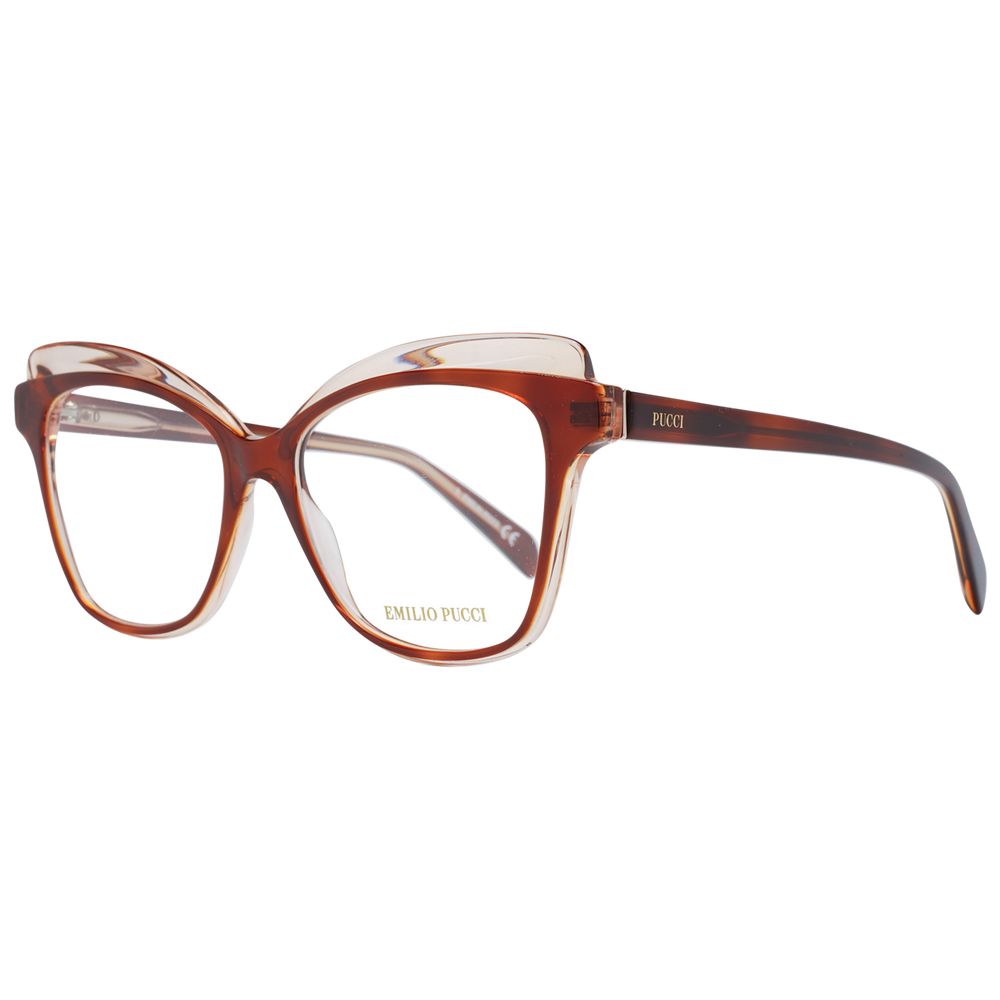 Brown Women Glasses Frame Emilio Pucci
