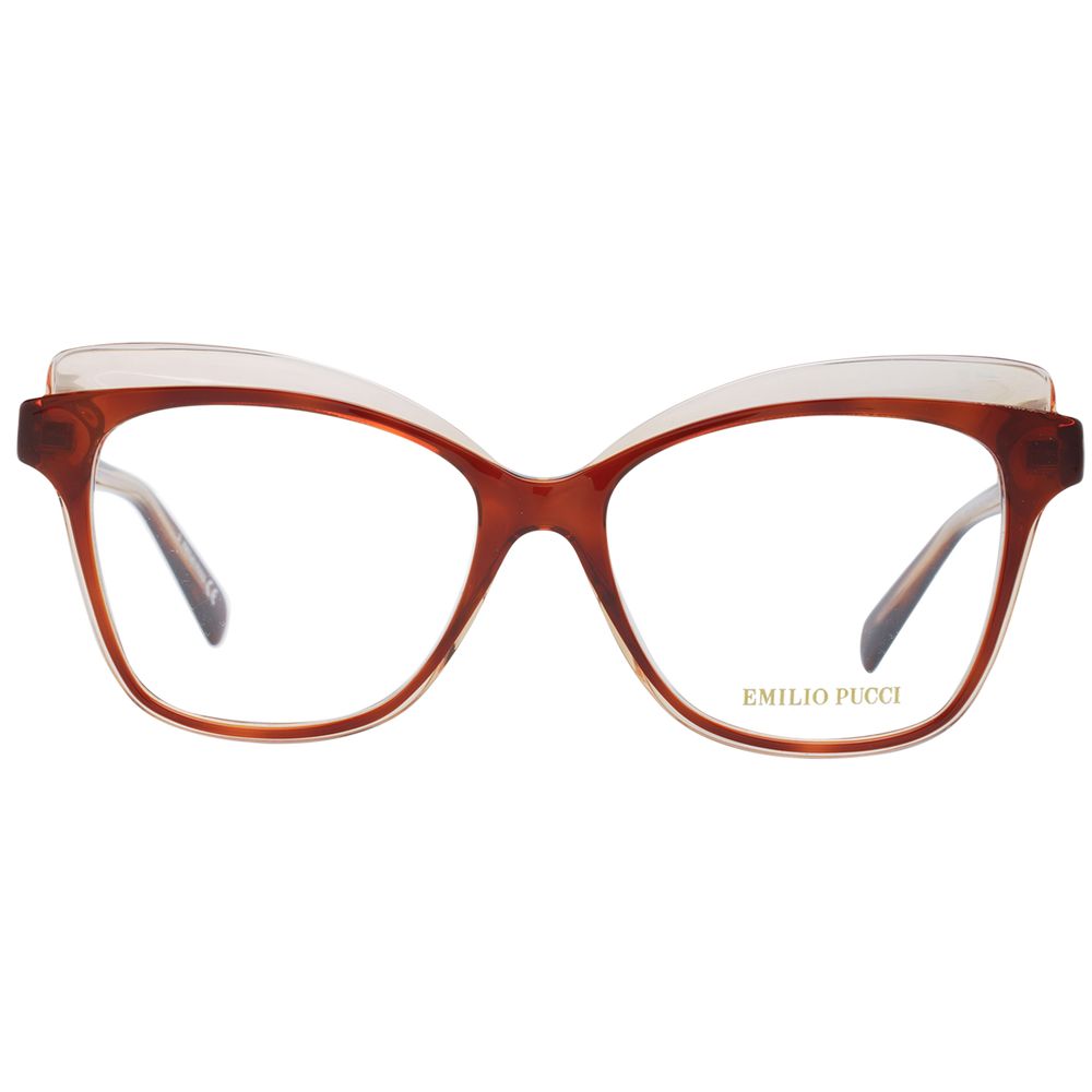 Brown Women Glasses Frame Emilio Pucci