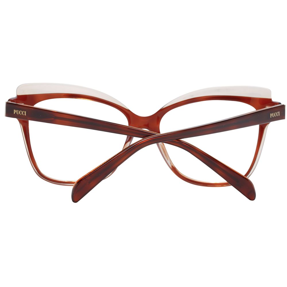 Brown Women Glasses Frame Emilio Pucci