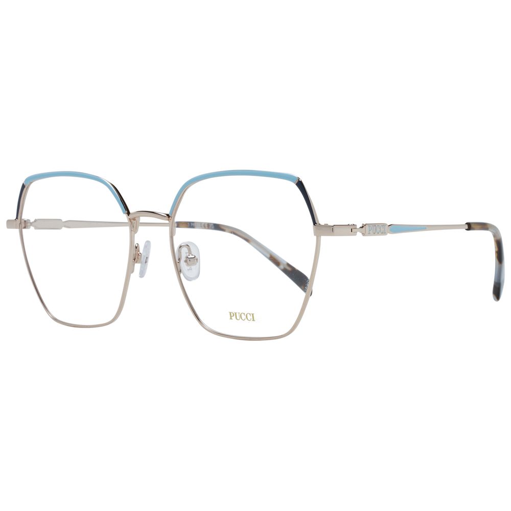 Gold Women Glasses Frame Emilio Pucci