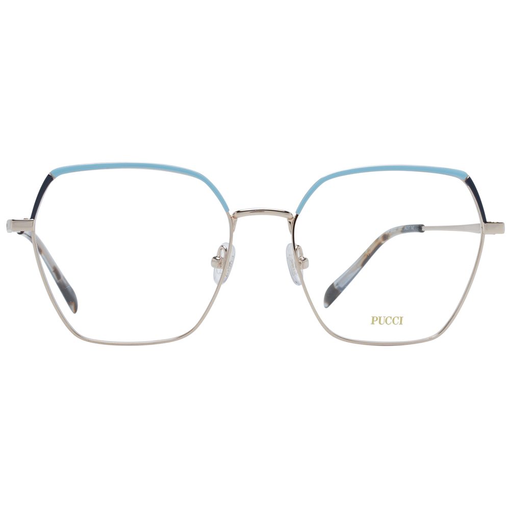 Gold Women Glasses Frame Emilio Pucci