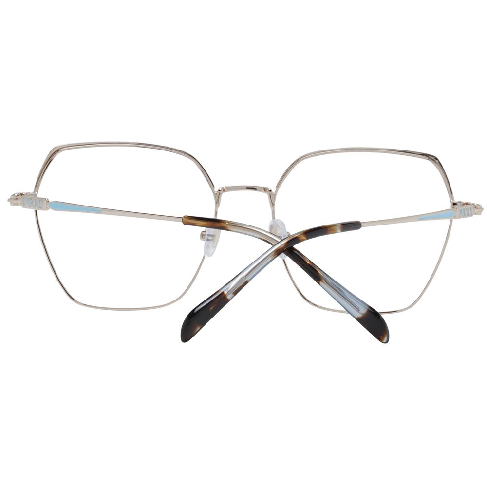 Gold Women Glasses Frame Emilio Pucci