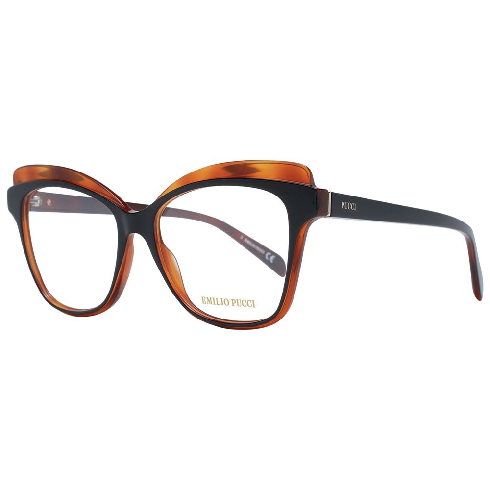 Brown Women Glasses Frame Emilio Pucci