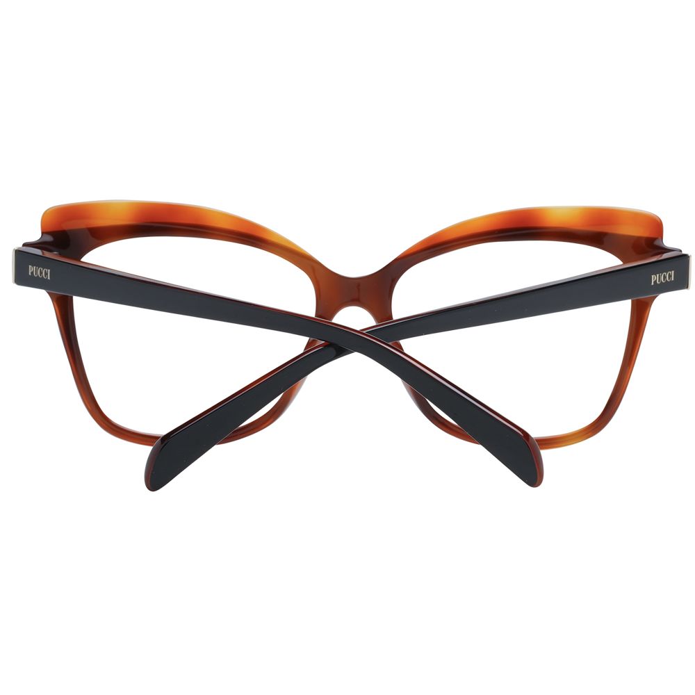 Brown Women Glasses Frame Emilio Pucci