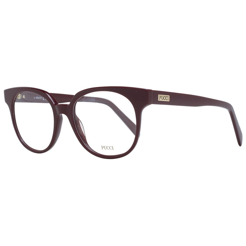 Burgundy Women Glasses Frame Emilio Pucci