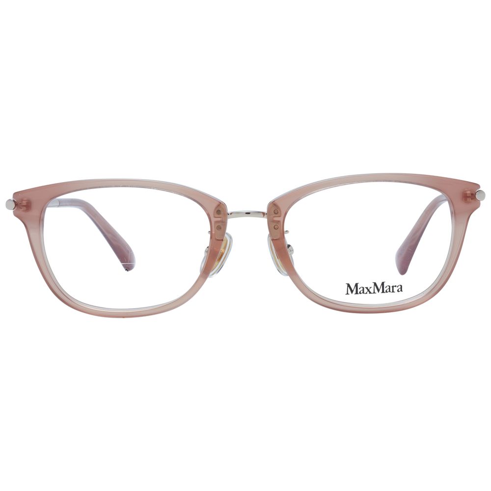 Beige Women Glasses Frame Max Mara