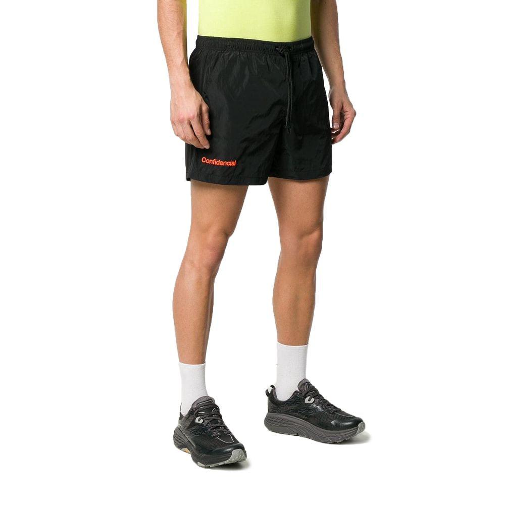 Black Polyamide Men's Swimwear Trunks Marcelo Burlon