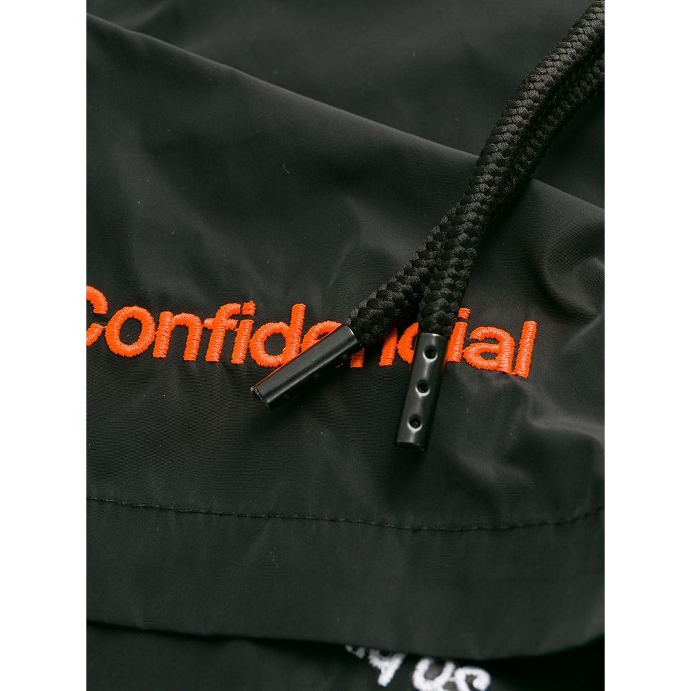 Black Polyamide Men's Swimwear Trunks Marcelo Burlon