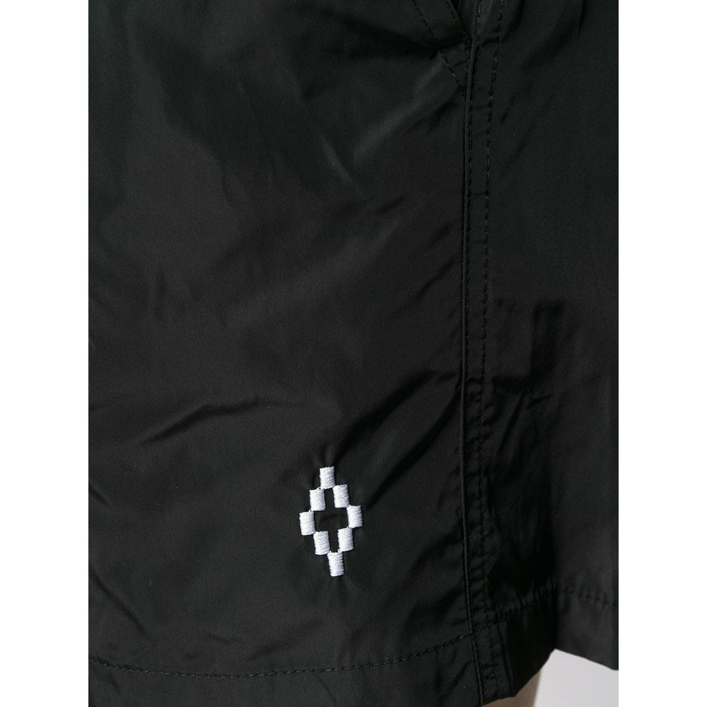 Black Polyamide Men's Swimwear Trunks Marcelo Burlon