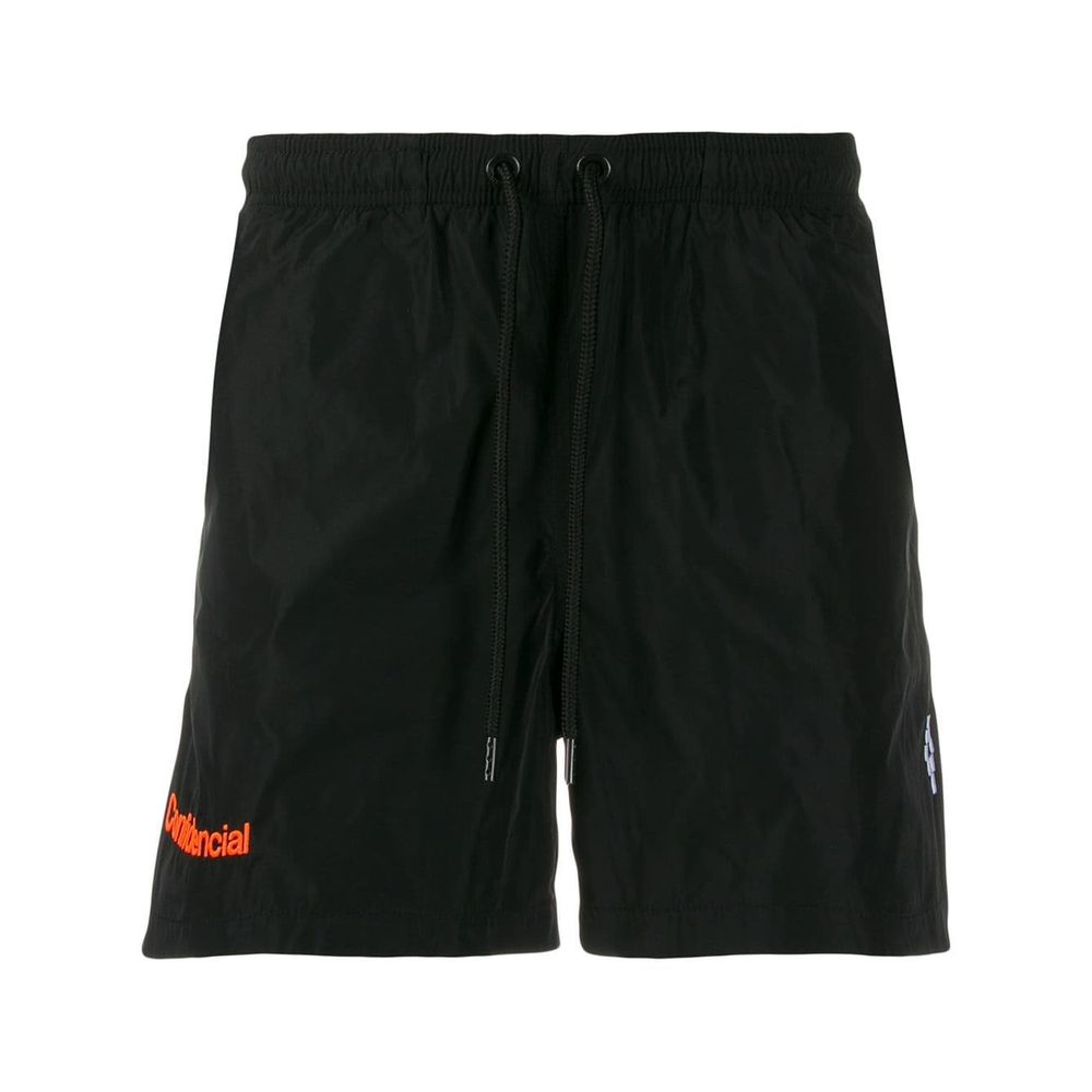 Black Polyamide Men's Swimwear Trunks Marcelo Burlon