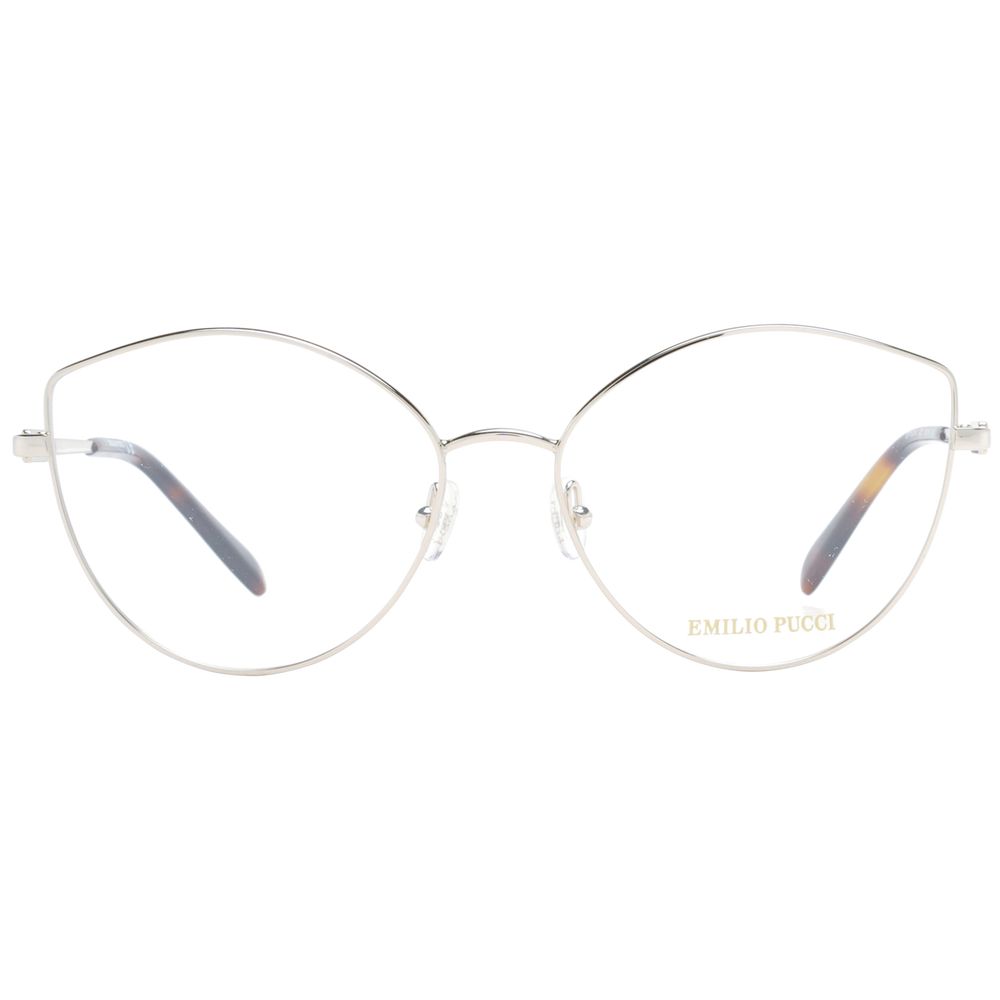 Silver Women Glasses Frame Emilio Pucci