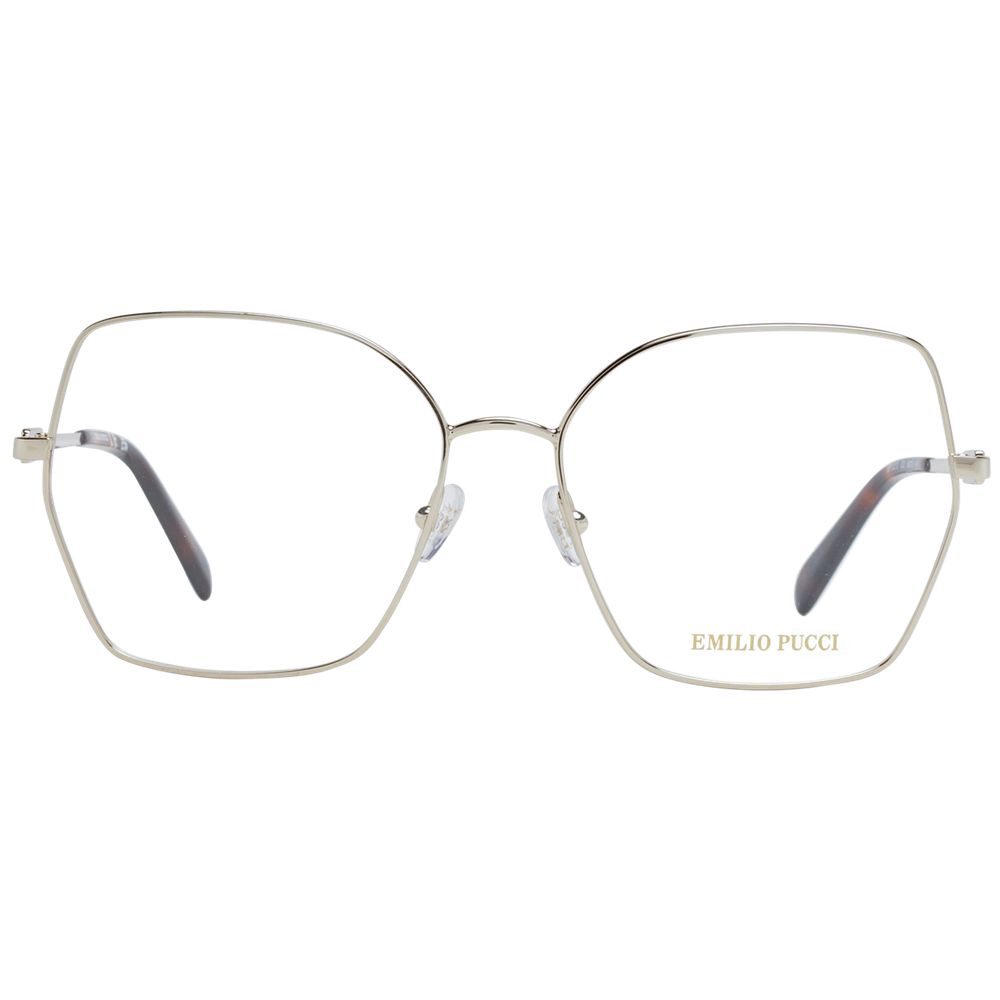 Gold Women Glasses Frame Emilio Pucci
