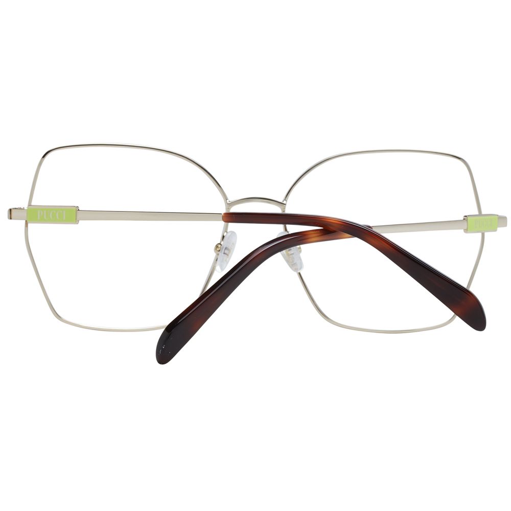 Gold Women Glasses Frame Emilio Pucci