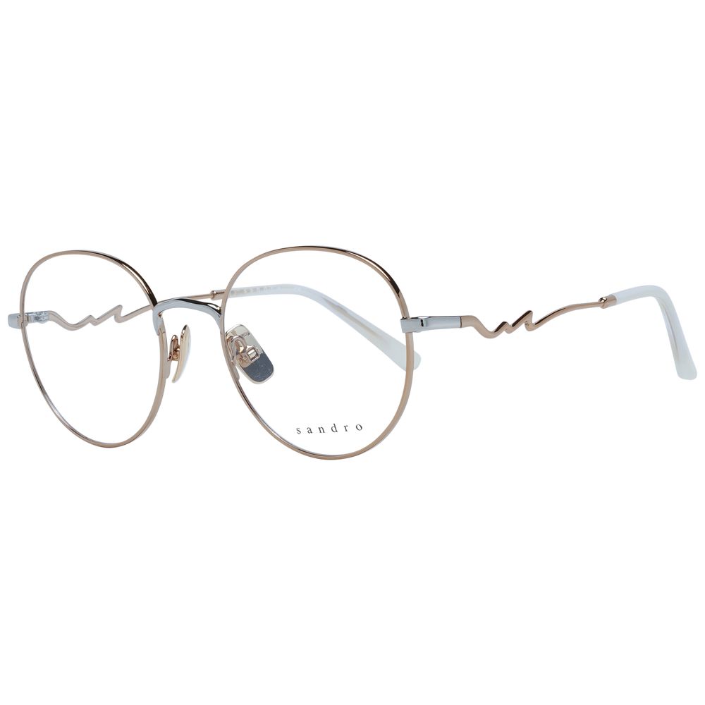 Gold Women Glasses Frame Sandro