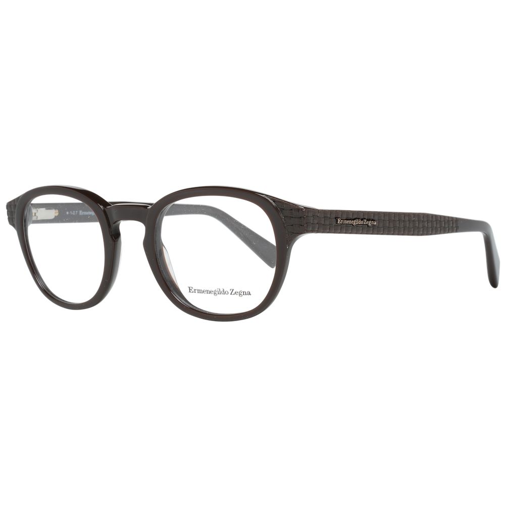 Brown Men Glasses Frame Ermenegildo Zegna