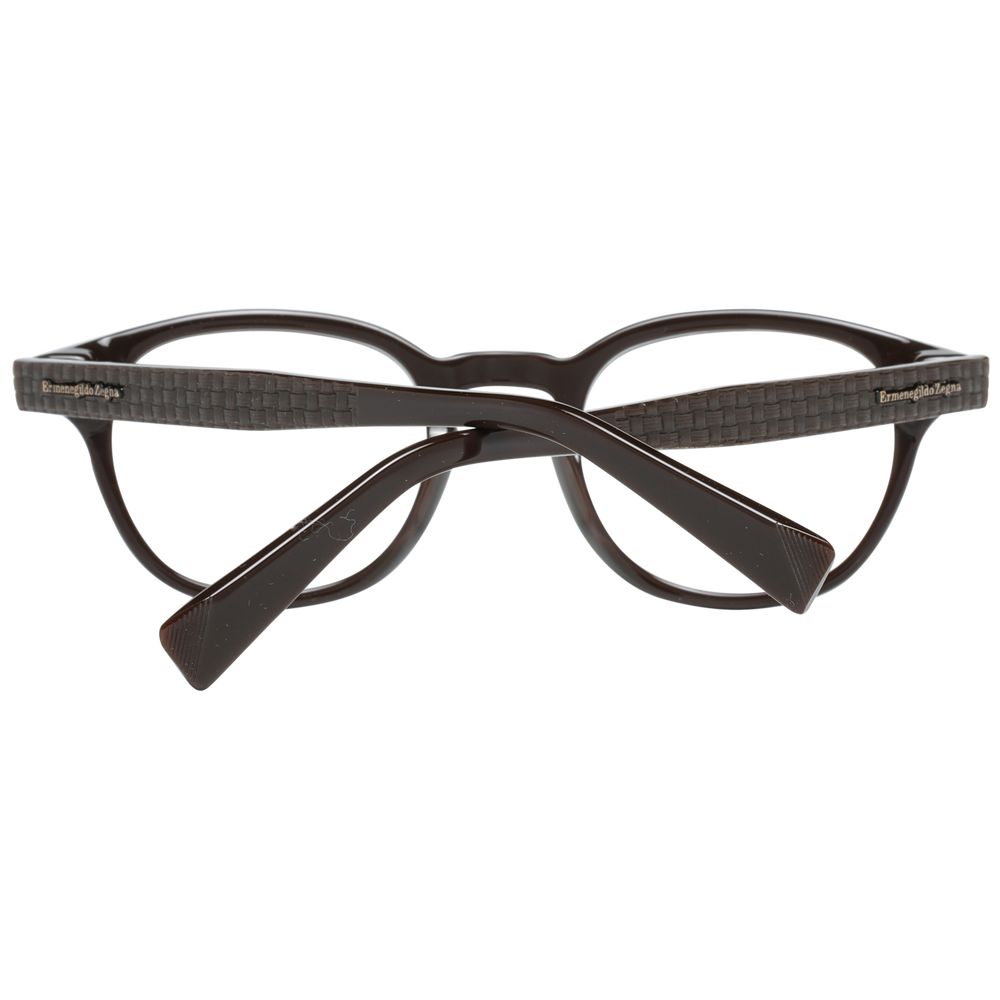 Brown Men Glasses Frame Ermenegildo Zegna