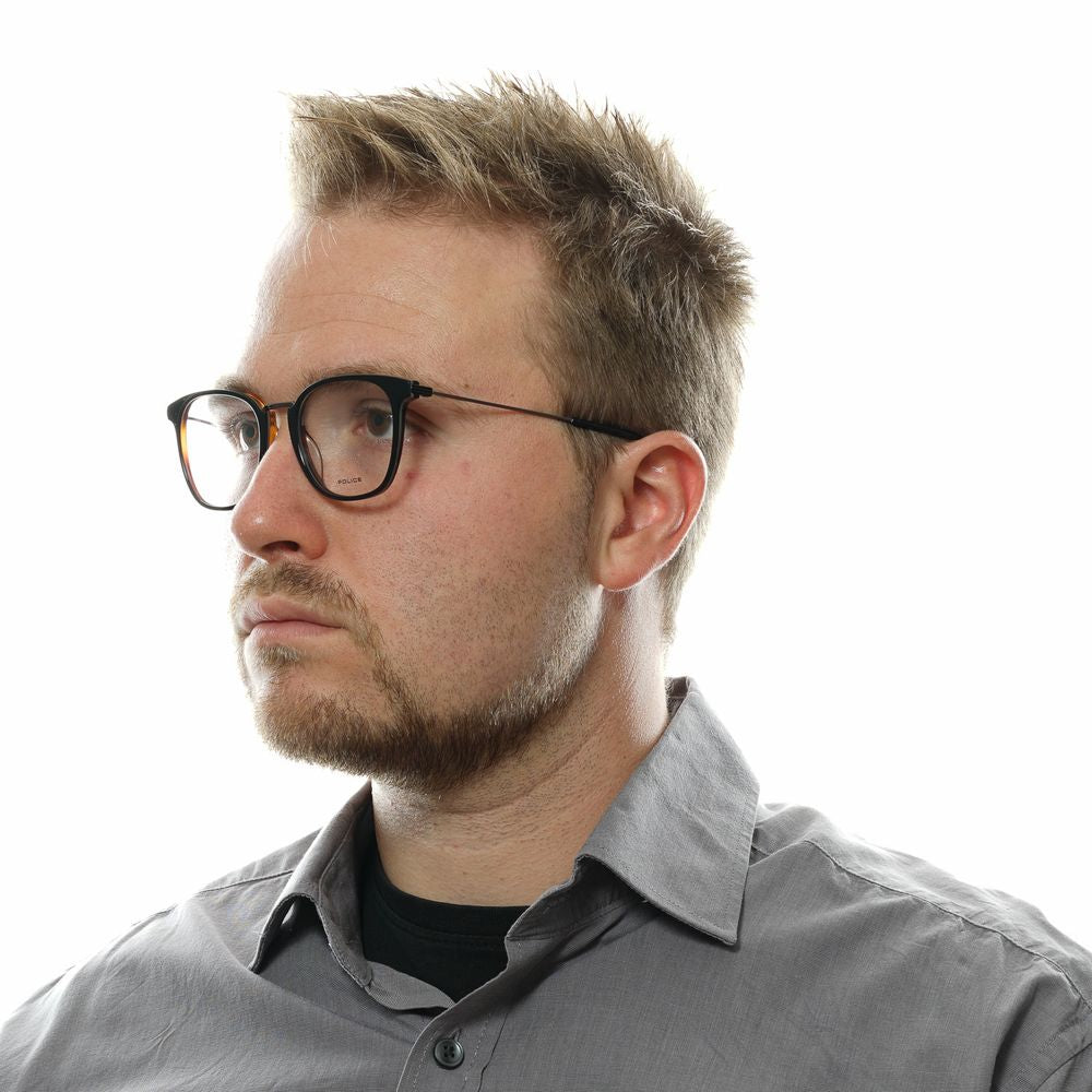 Black Men Glasses Frame Police