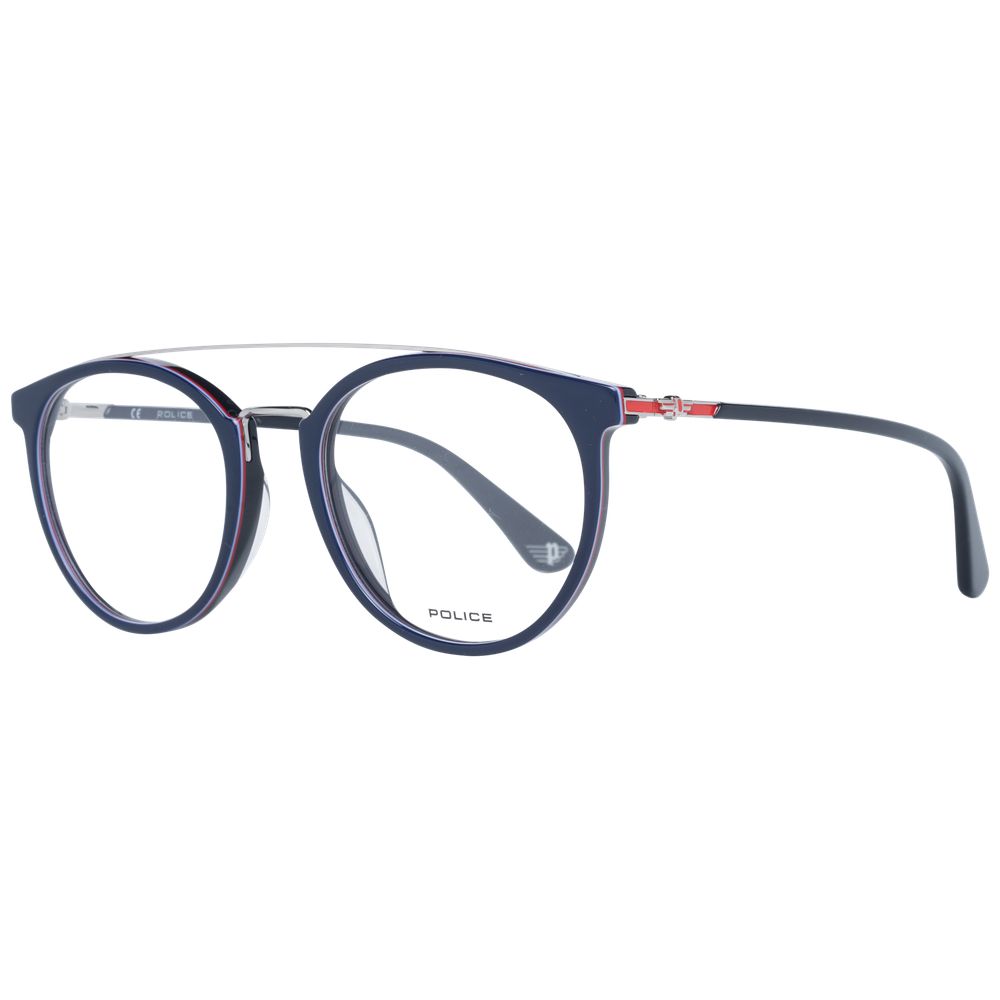Blue Men Glasses Frame Police