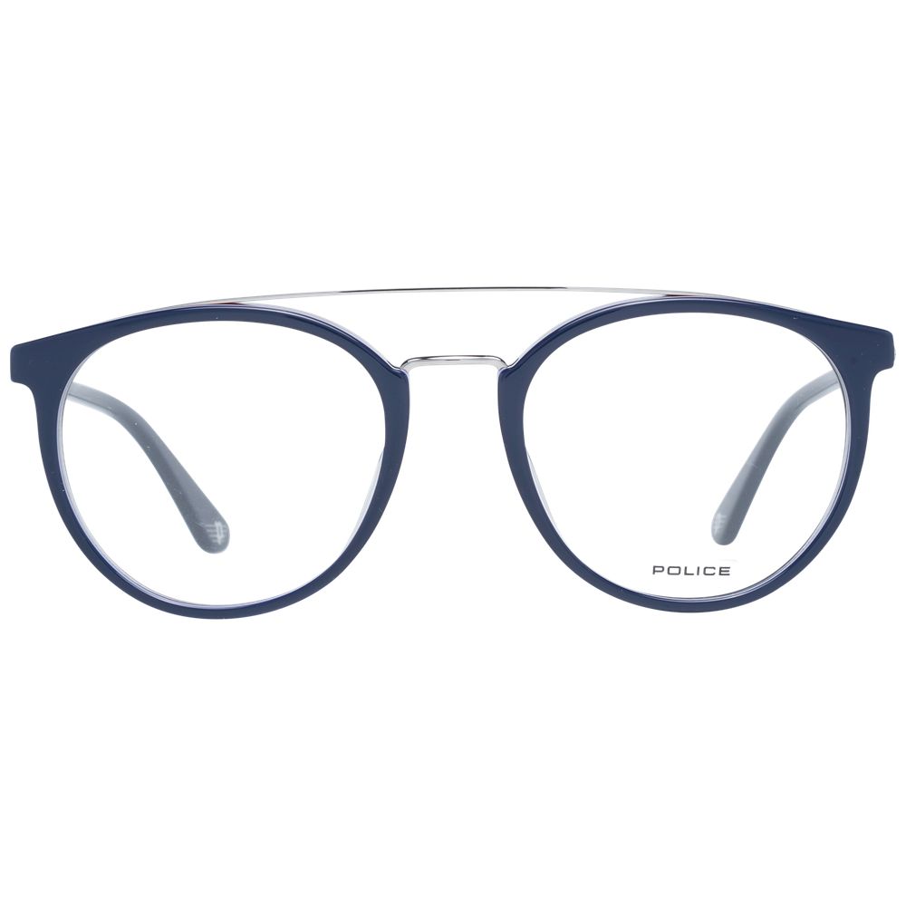 Blue Men Glasses Frame Police
