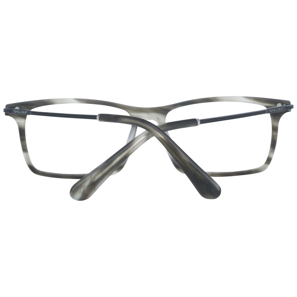 Gray Men Glasses Frame Police