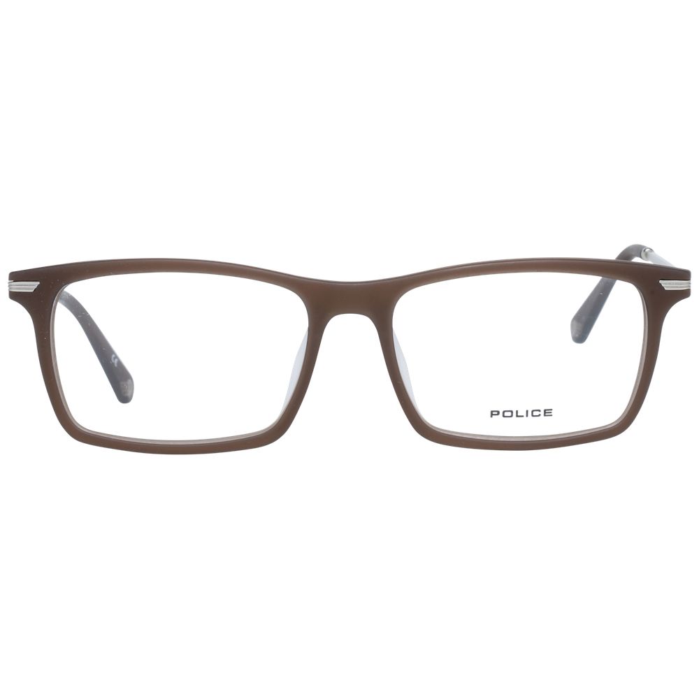 Brown Men Glasses Frame Police