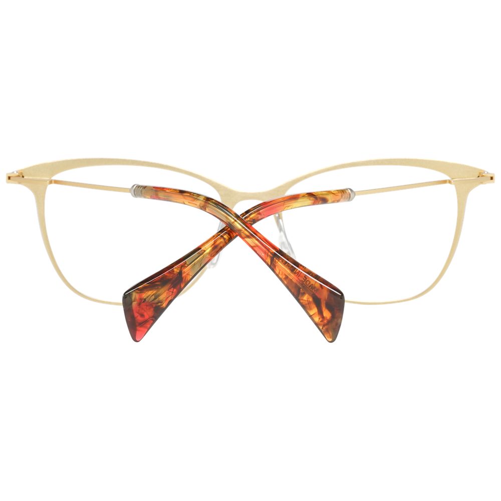 Gold Women Glasses Frame Yohji Yamamoto