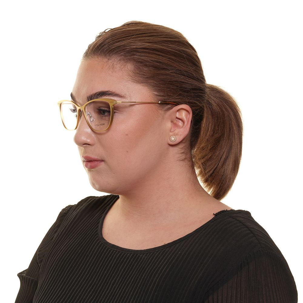 Gold Women Glasses Frame Yohji Yamamoto