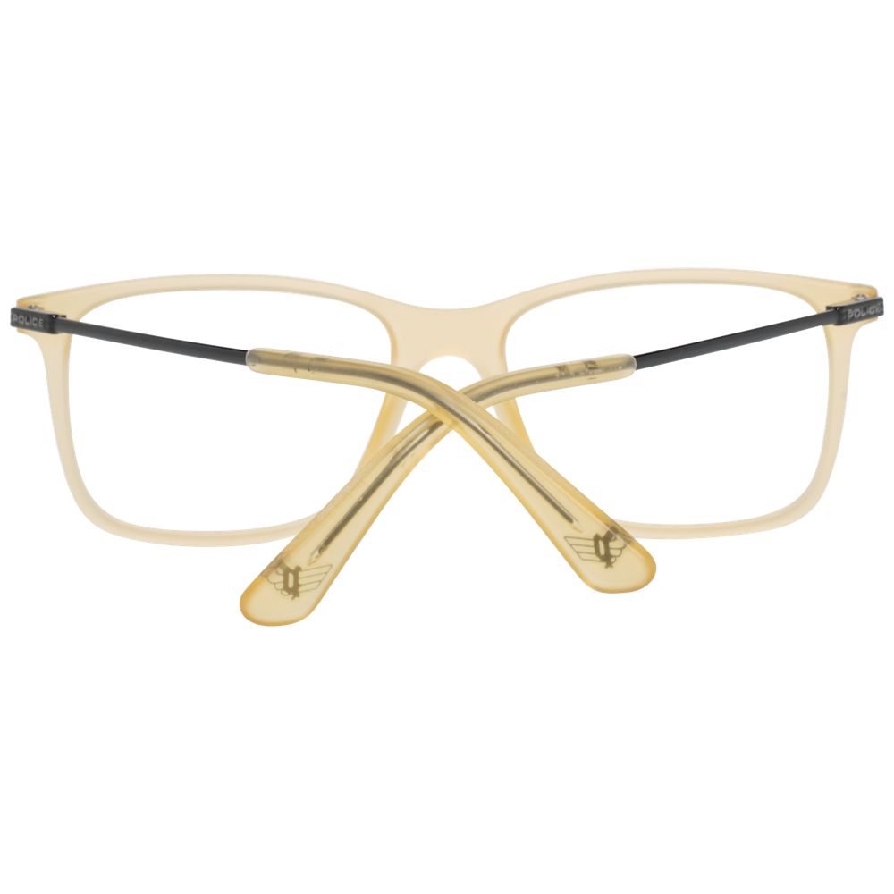 Yellow Men Glasses Frame Police