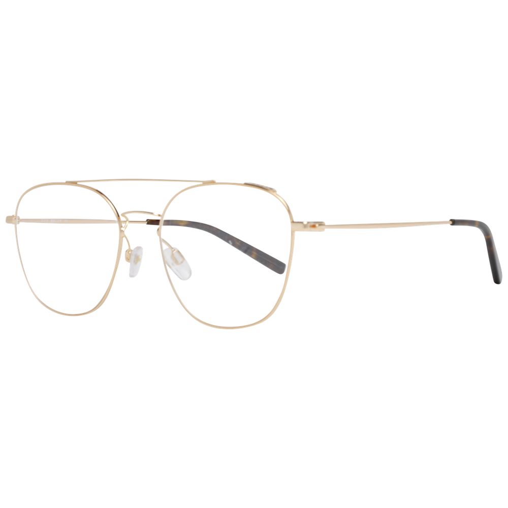 Gold Men Glasses Frame Bally