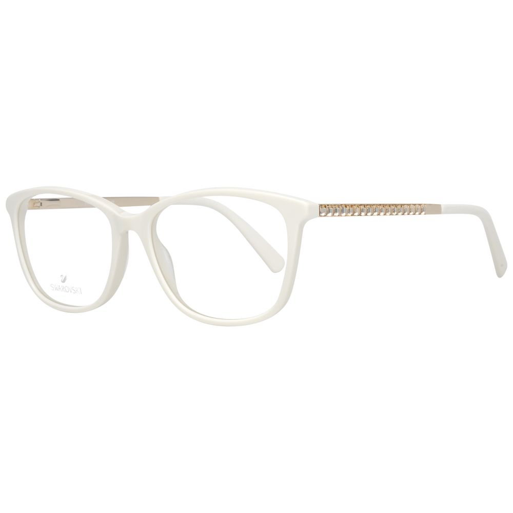 White Women Glasses Frame Swarovski