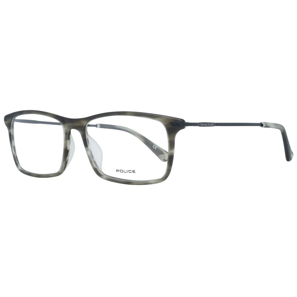 Gray Men Glasses Frame Police