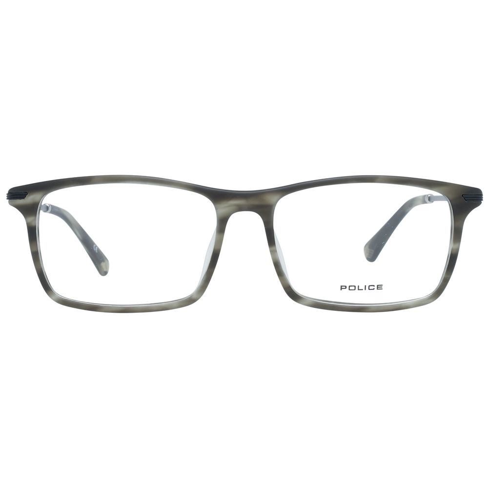 Gray Men Glasses Frame Police