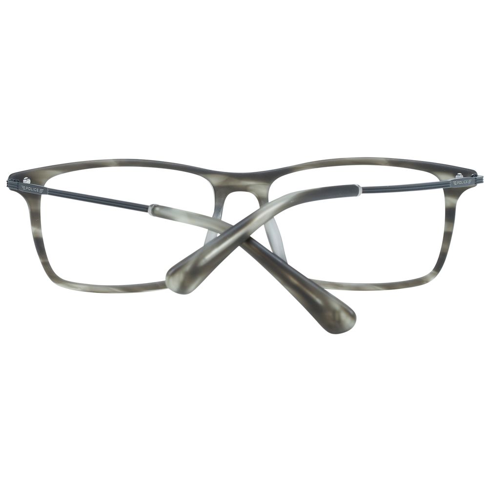 Gray Men Glasses Frame Police