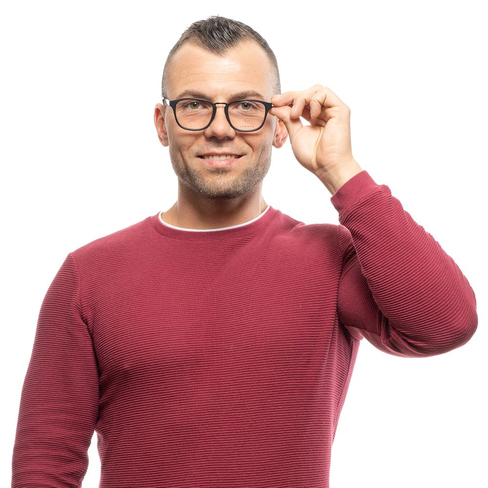 Black Men Glasses Frame Sandro