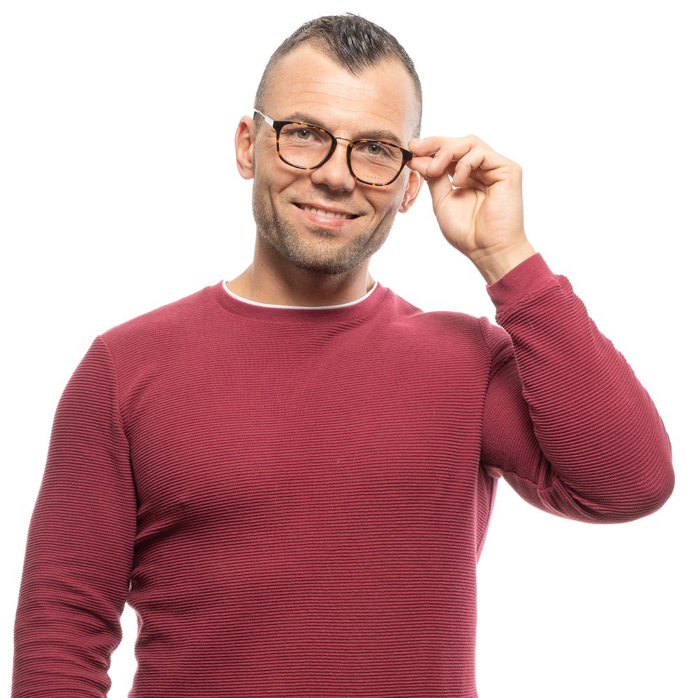 Brown Men Glasses Frame Sandro