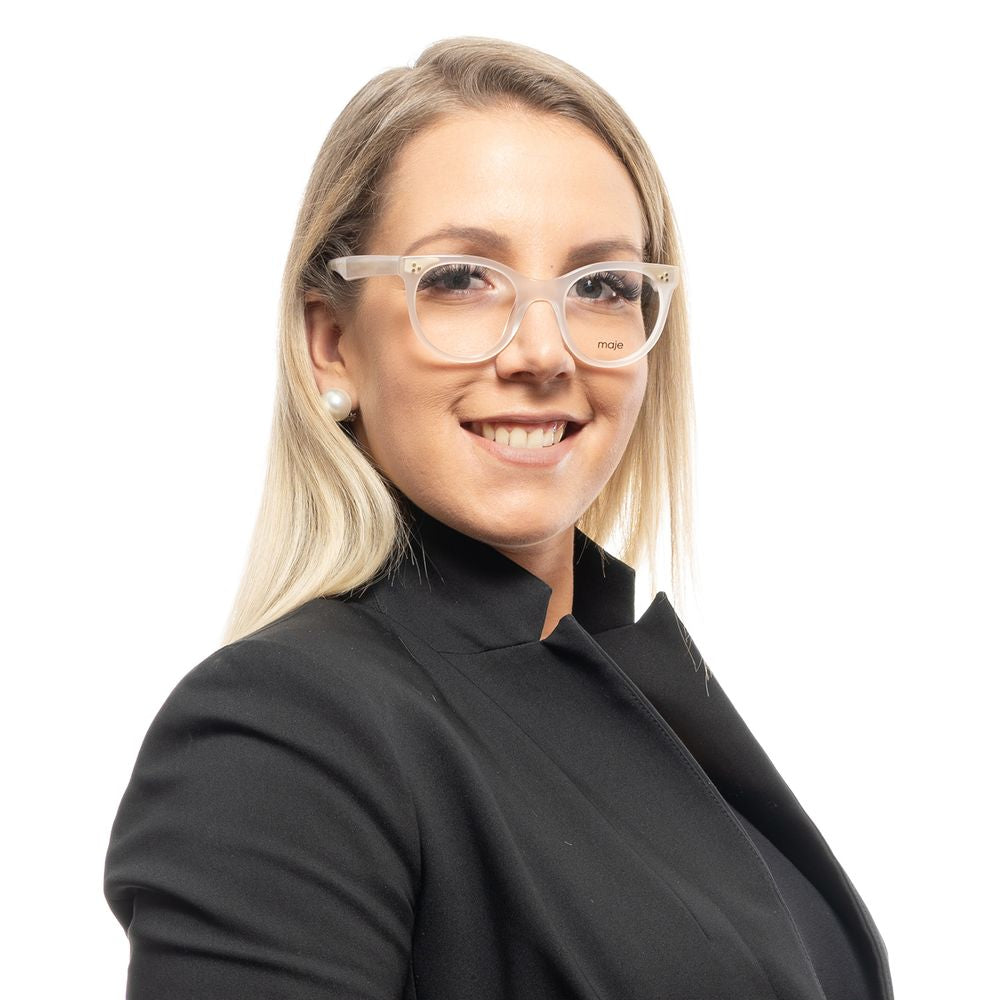 White Women Glasses Frame Maje
