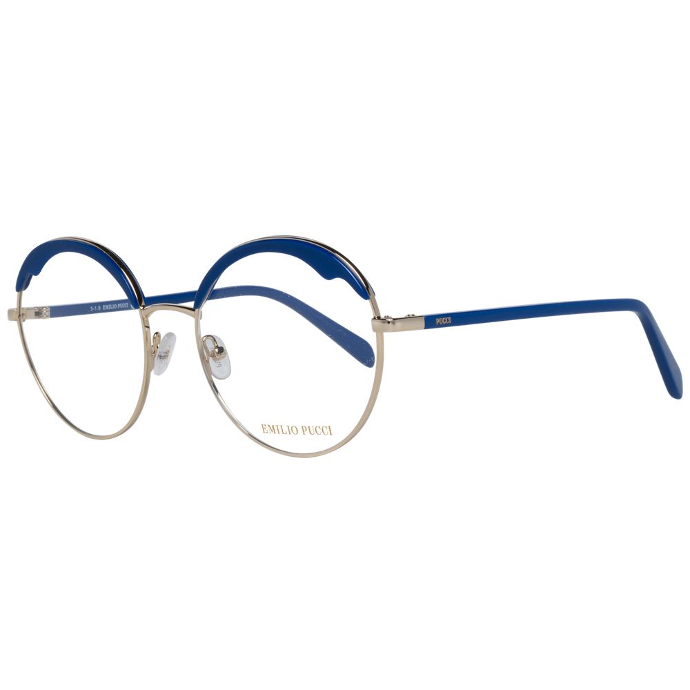 Blue Women Glasses Frame Emilio Pucci