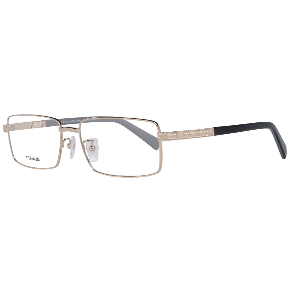 Gold Men Glasses Frame Ermenegildo Zegna