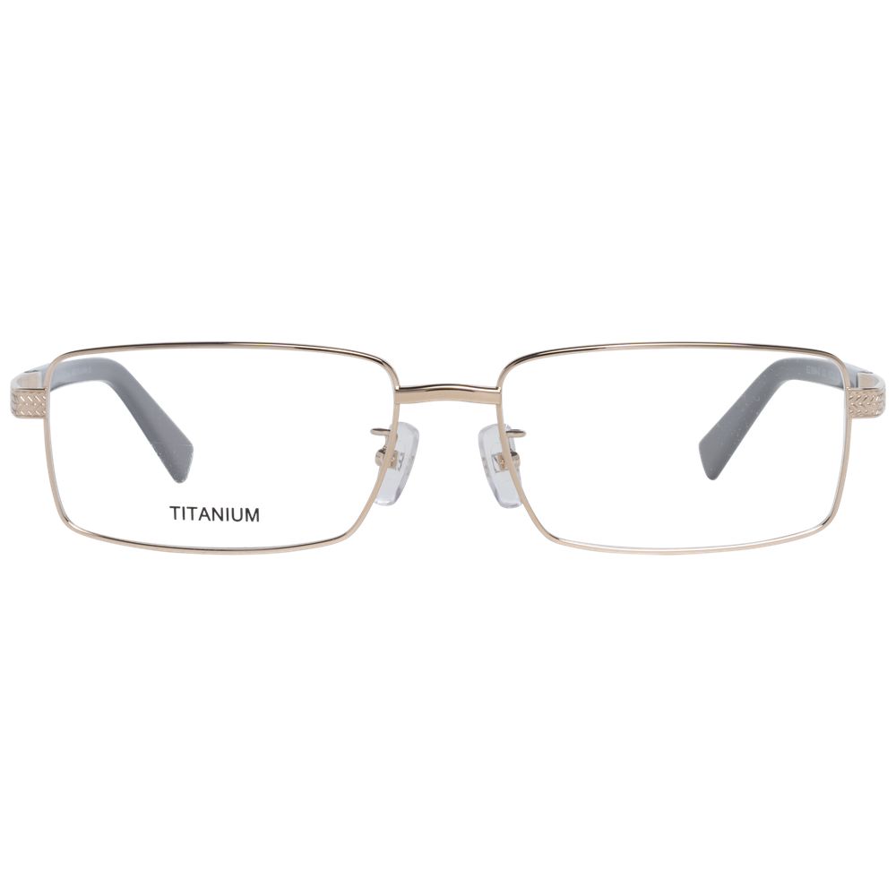 Gold Men Glasses Frame Ermenegildo Zegna