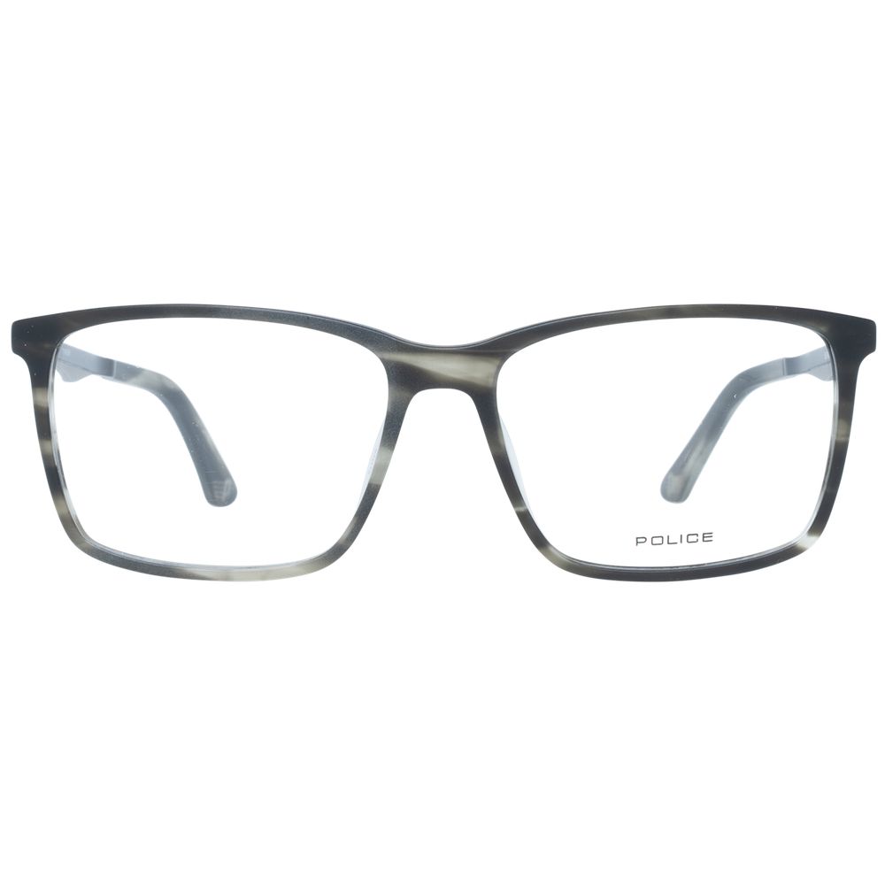 Gray Men Glasses Frame Police