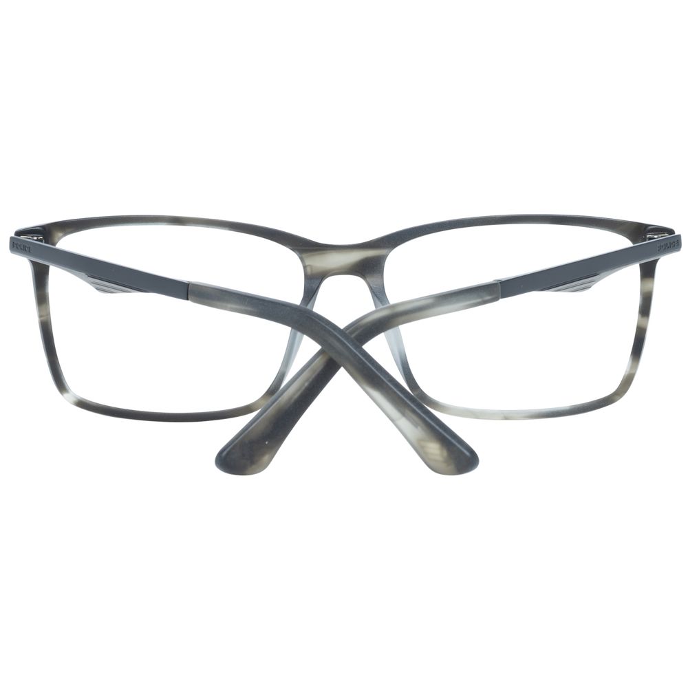 Gray Men Glasses Frame Police
