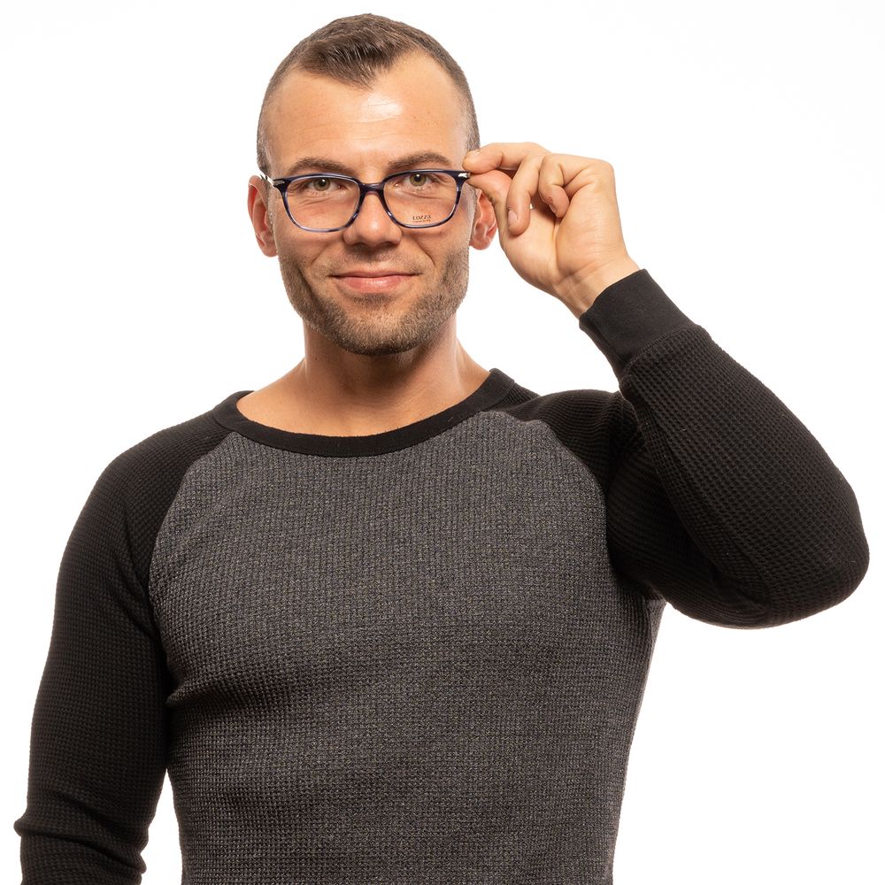 Blue Men Glasses Frame Lozza