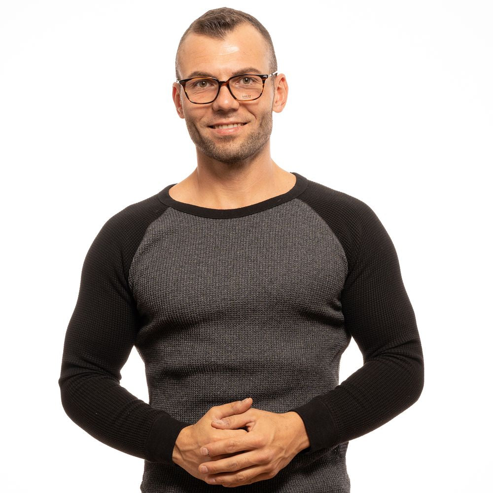 Brown Men Glasses Frame Lozza