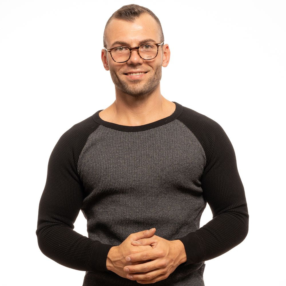 Brown Men Glasses Frame Lozza